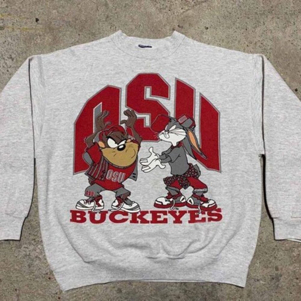 Ohio State Buckeyes Football Looney Tunes Sweatshirt, Ohio State University Tee